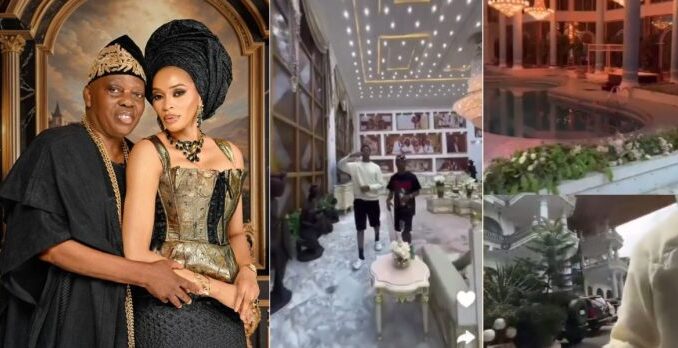 Video shows 84-year-old billionaire Razaq Okoya palatial mansion in Lagos