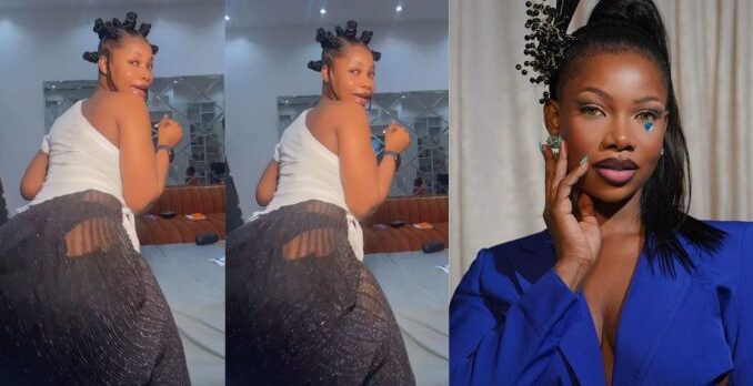 Wetin be this - BBNaija's Tacha flaunts her newly acquired gigantic backside (Video)