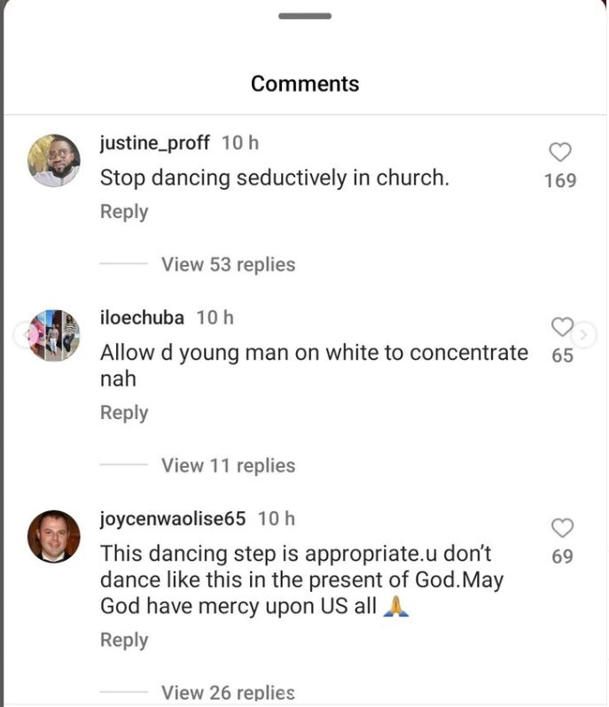 Netizens drag Destiny Etiko for dancing seductively and causing distraction in a popular church