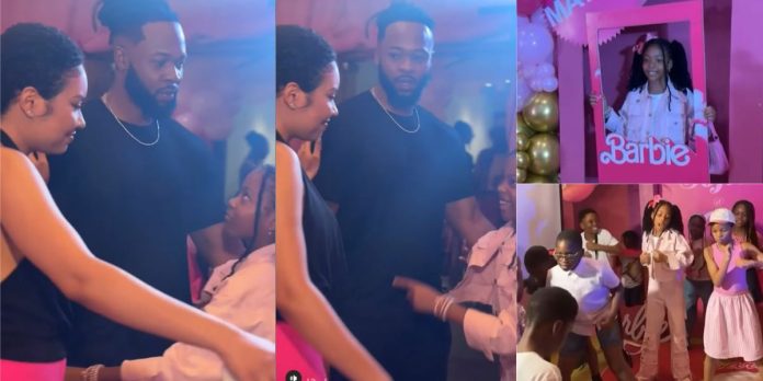 Singer Flavour and former beauty queen Anna Banner throw their daughter Sofia a birthday party (Video)