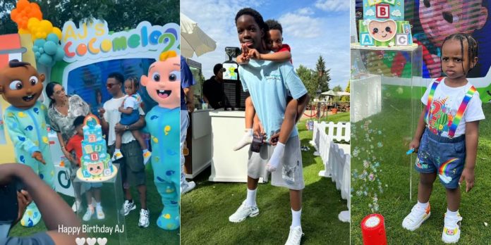 Singer Wizkid and partner Jada P throw 2nd birthday party for son AJ